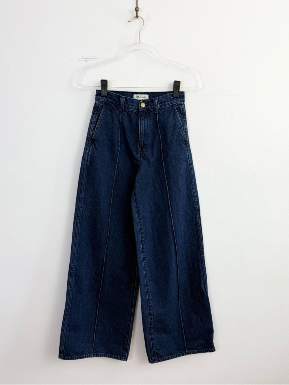 Madewell Superwide-Leg Trouser Jeans Landrum Wash High Rise Size 24 - Picture 2 of 7